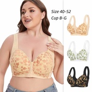 Cup B To G Plus Size Bra 40-52 Big Size Wireless Bra Push Up Seamless Bra Woman Sport Bras Big Size 