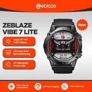 Zeblaze Vibe 7 Lite Voice Calling Smart Watch Large 1.47inch IPS Display 100+ Sports Modes 24H Health Monitor Smartwatch for Men