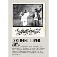 【READY STOCK】Aesthetic Poster Wall Certified Lover Boy album by drake famous rapper