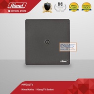 Himel Altivo 1 Gang TV Socket White Dark Grey