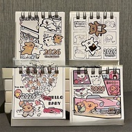 [doodledreams] 1 PCS Cute Mini Calendar 2026 Cute Mini Calendar 2026 Mini Desk Calendar/