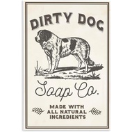 16x20" Dirty Dog Soap Co. Printed Design Home Living Room Wood Frame Canvas Wall Hanging Decor