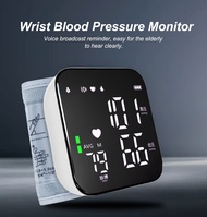 Smart Wrist Electronic Medical Sphygmomanometer Large Digital LCD Screen Heart Rate Blood Pressure M