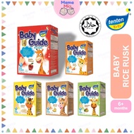 Baby Food TENTEN Baby Guide Rice Rusks 36g 6+Months Cookies Biskut Baby Rice Cracker Baby Food 6 Mon