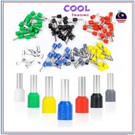 100pcs VE Series Tube Terminal European Pre Insulated Needle Wire Copper Nose Brass Terminal Wiring 