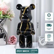 [28cm] Bearbrick Mini Decor Bear Statue Model - Artistic Color Version - Size 28cm (400%) - Model 20