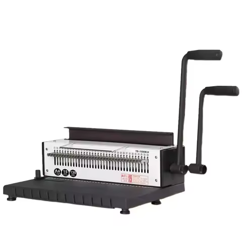 Manual spiral binding machine metal 34 hole punching square 4X4mm photo album A4 paper binding punch