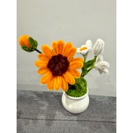 Handmade fussy wire flower (Sunflower with daisy) Gift