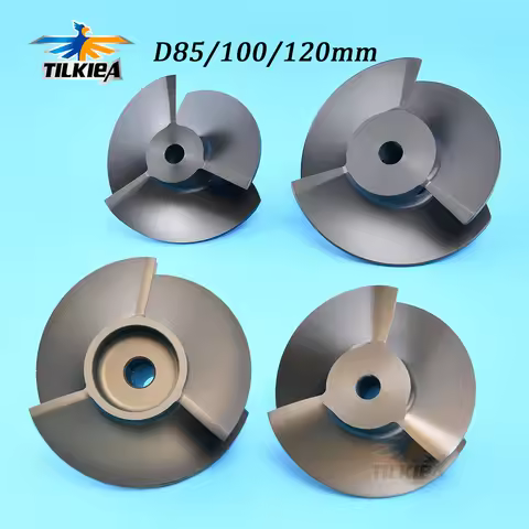 70mm/85mm/100mm/120mm Aluminium Impeller Water Jet Impeller / 316 stainless steel shaft for surfboar