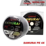 Tomman Samurai PE 4X Braid Fishing Line (100m/20LB-80LB) Benang
