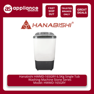 Hanabishi HWMD-165GRY 6.5 Kg Single Tub Washing Machine Stone Series