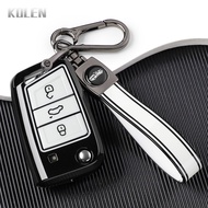 TPU Car Keychain Case Cover For VW Volkswagen Golf 7 MK7 Tiguan MK2 For SEAT Ateca Leon FR 2 Ibiza F