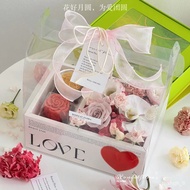 KY-# Mid-Autumn Festival Flower Box Flowers Moon Cake Gift Box Gift Portable Cake Packing Box Transparent Flower Arrange