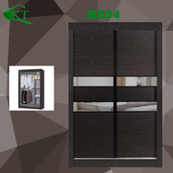 KT Furniture: 4 FT Sliding Wardrobe Cabinet Almari Baju Sliding 4 kaki Home Living Furniture Perabot