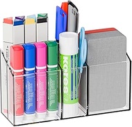 Yieach Magnetic Whiteboard Marker Holder - And With Adhesive for Wall- Non Slip Acrylic Expo Magneti
