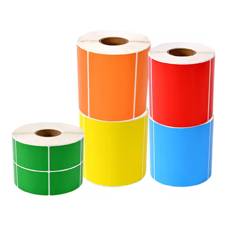 green Thermal Label Sticker Direct color Thermal Shipping Label for Zebra Godex Gprinter Xprinter