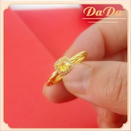 new cincin emas asli 24 karat 1 gram ada surat /cincin berlian citrine