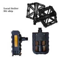 1Pair MTB Mountain Bike Bicycle Fold Pedal Cycling Bicycle Pedals With Reflectors Folded Peda脚蹬