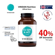 Viridian Co-Q10 & MCT 100mg, 30 vege caps, EXP: 03/27, 100% VEGAN, ORGANIC & PURE (JUNK-Free) Q10, C