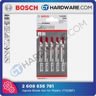 Bosch T102BF Jigsaw Blades - For PMMA (5 Piece) 2608636781