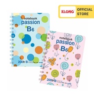 XO (Combo of 5 books) Vertical double spring horizontal notebook 200 pages KLONG B6 200 pages 70/76;