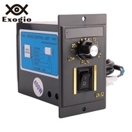 AC 220V 50Hz 15-400W Motor Speed Controller Digital Adjustable Stepless Motor Speed Controller 0-145