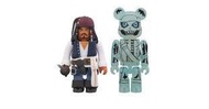 漫玩具 全新 Kubrick X Bearbrick 100% 神鬼奇航 Jack Sparrow 傑克 巴伯沙船長