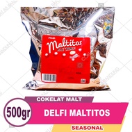 DELFI MALTITOS 500 GRAM COKLAT DELFI MALTITOS KILOAN 500 GR COKLAT DELFI KILOAN 500 GR