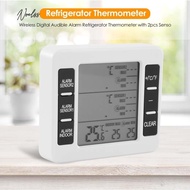 [Noel.sg] Fridge Digital Freezer Alarm Thermometer with 2 Wireless Sensors Refrigerator AU