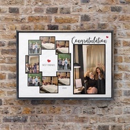 Customized Gift Photo Frame "COLLAGE 9Photo" for Her / Him [FREE FRAME]