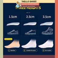 TAELLO👟3.5cm sneaker Height increase insole shoes men insole arch support insole tapak kasut pelapik