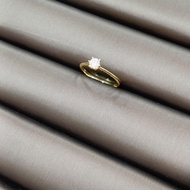 22K / 916 Gold Solitaire Slim Ring