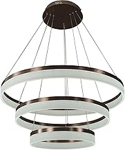 Chandeliers Light Fixture Modern Led Chandeliers Dining Table Led 3 Ring Led Hanging Lamp Living Room Ceiling Light Bedroom Height Adjustable Pendant Lights Ceiling Lamp Hanging Lights [Ener