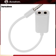 BUR_ 35mm 1 Male To 2 Female Audio Headphone Splitter Cable Adapter For iPhone MP3