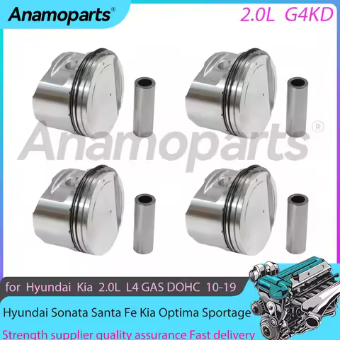 Engine Parts Piston & Ring Kit Fit Hyundai G4KD 2.0 L4 GAS For 08-15 Hyundai ix35 Kia Cerato Magenti