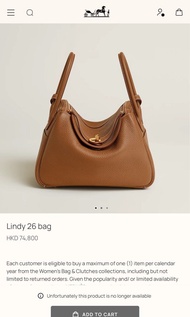 Hermes 愛馬仕 Lindy 26 金金