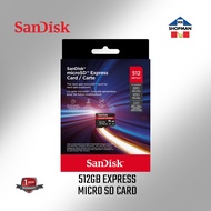 SanDisk microSD Express Card 512GB PCIe NVMe UHS-I 880MB/s Read Memory SD Card micro