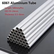 Corrosion Resistant Pipe Length 500mm 6061 Aluminium Capillary Tube OD 19~24mm Inner Straight Round 