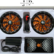 Bộ phụ kiện áo điều hòa AKITA 21V 4 cấp gió (hàng xịn) gồm : Pin 85000mah 21V + sạc + quạt 9 cánh️ 2