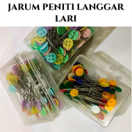 ZEELISTORE Jarum Peniti Langgar Lari Size 4.5cm 100pcs | Jarum Peniti Button Head