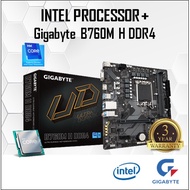 Gigabyte B760M H DDR4 B760 LGA1700 Motherboard + Intel 12TH GEN / 13TH GEN CORE I3 / I5 / I7 CPU COM