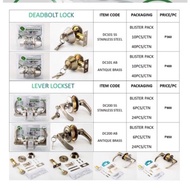 DENCO KNOBSET LOCKSET Keyed Entry DC200 SS STAINLESS STEEL,DC200 AB ANTIQUE BRASS