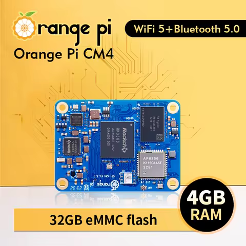 Orange Pi CM4 4GB RAM 32GB EMMC DDR4 Rockchip RK3566 Orange Pi Compute Module 4 WiFi Bluetooth BLE O