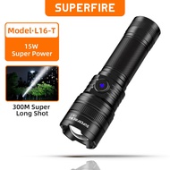 SUPERFIRE L16-T Rechargeable High-Power LED Flashlights