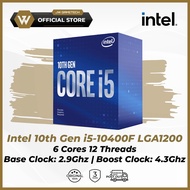 Intel 10th Gen i5-10400F LGA1200 Processor - 6 Cores 12 Threads | Base 2.9GHz Boost 4.3GHz | Socket LGA1200