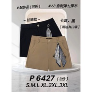 P025- [NEW] Good Quality [68 Brand] Short Pants 3-Point Pants Mid-Waist Version Elongated Ratio 68 S