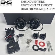 EMS ADVENTURE LED Spotlight T7-150Watt Original High Premium Universal Motorcycle