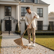 Yard paving broom, stick broom, stick broom Penyapu Lantai Penyapu Broom