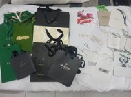 專櫃提袋/紙袋/包裝袋/禮品袋 肌膚之鑰/香緹卡/海洋拉娜/希思黎/蘿拉蜜思/萊珀妮/克蘭詩/Dior/蘭蔻/迪奧