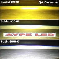 VINYX FOGLAMP BILED DOUBLE LASER Q4 LASER 3 INCHI LAMPU KABUT 55 WATT 60 WATT VINYX FOGLAMP HONDA